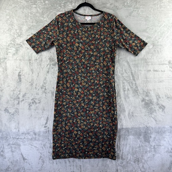 LuLaRoe Dresses & Skirts - LuLaRoe Dress Women's M Multicolored Floral Pattern Julia.